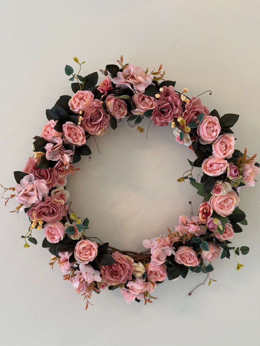 Pink Floral Wreath