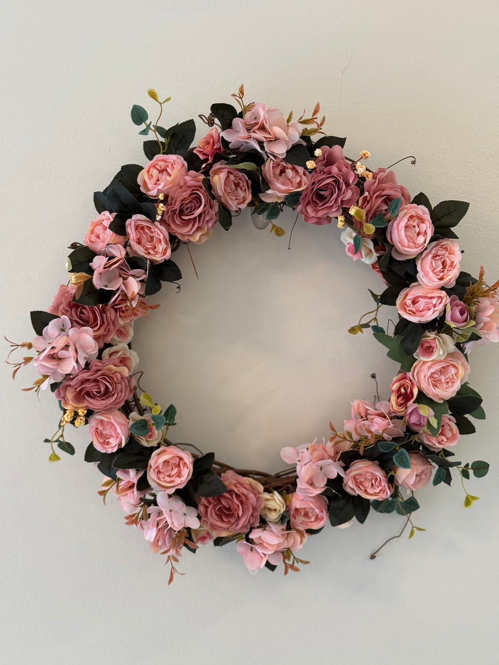Pink Floral Wreath