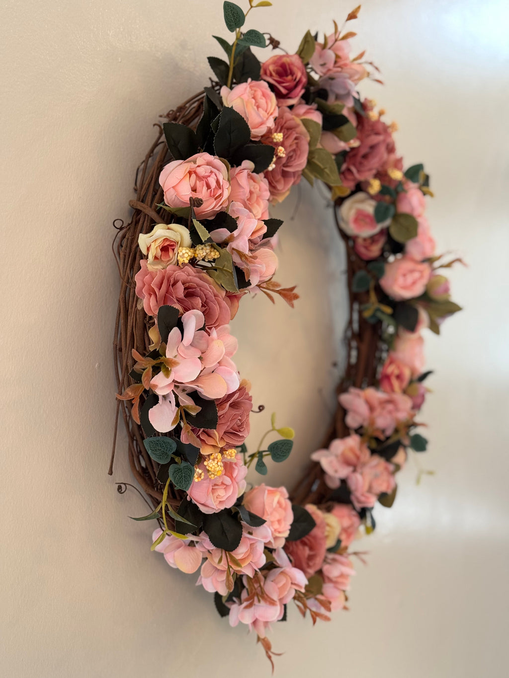Pink Floral Wreath