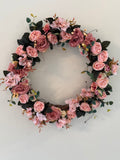 Pink Floral Wreath