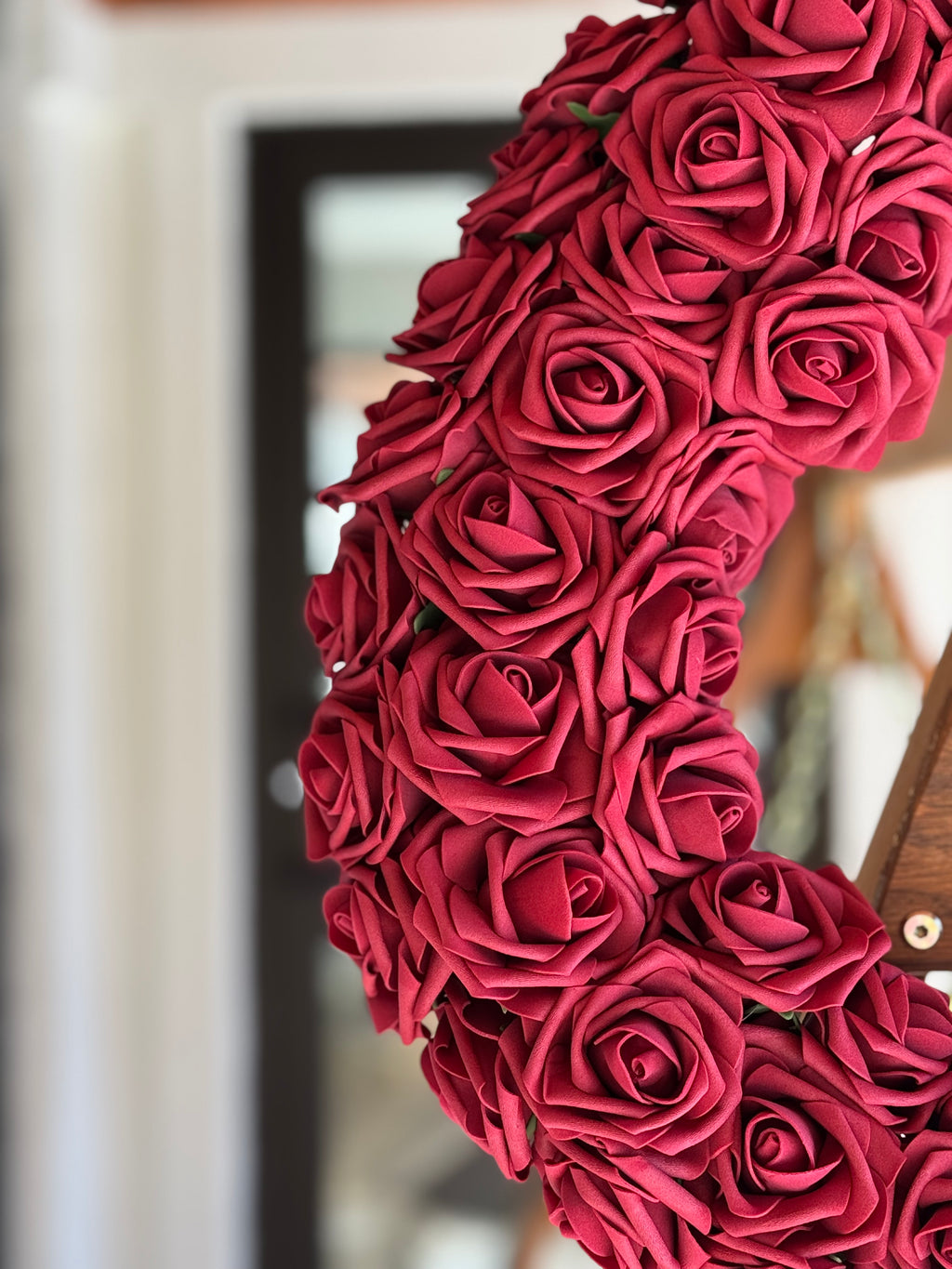 Lush Red Rose Wreath