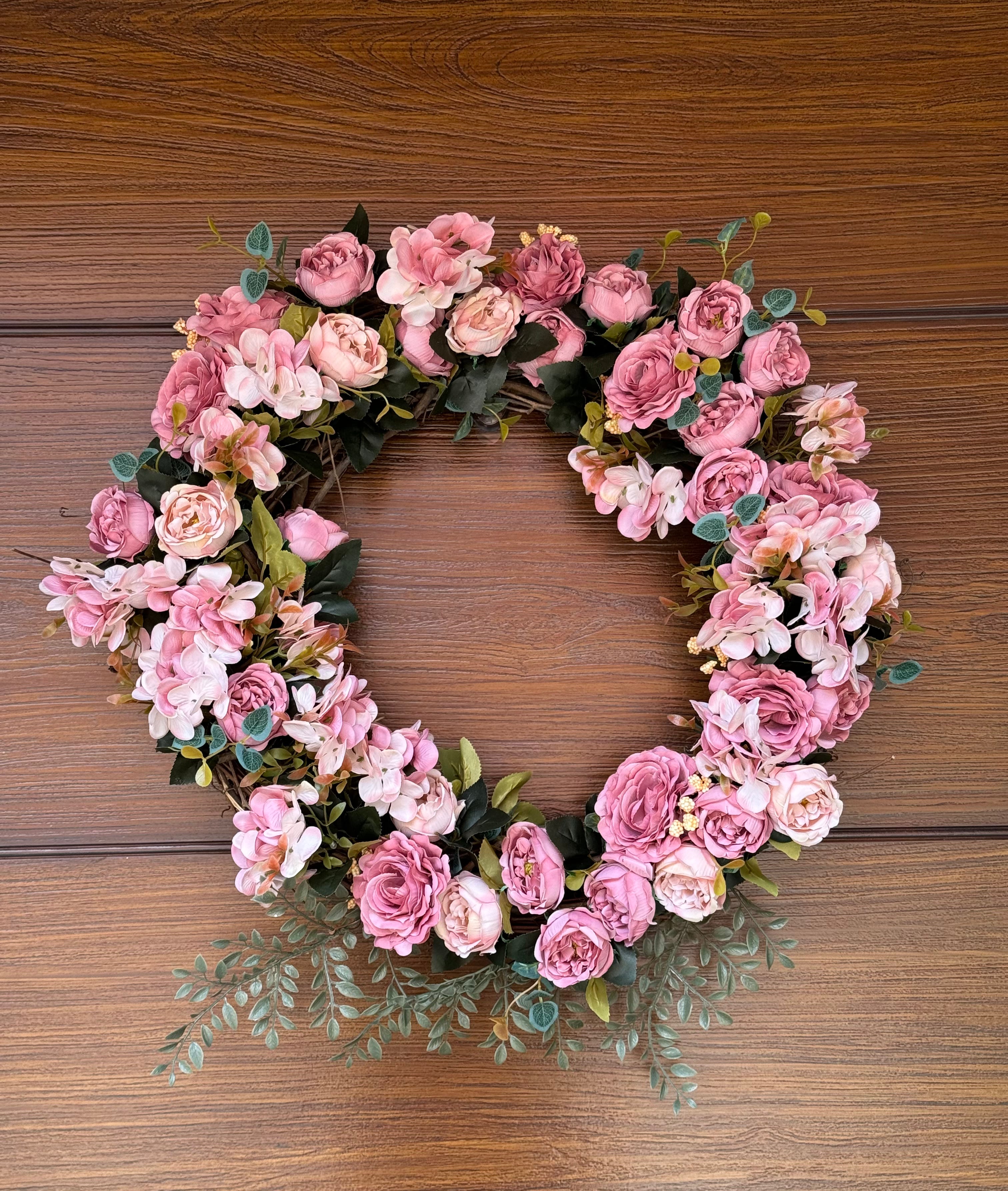 Pink Floral Wreath