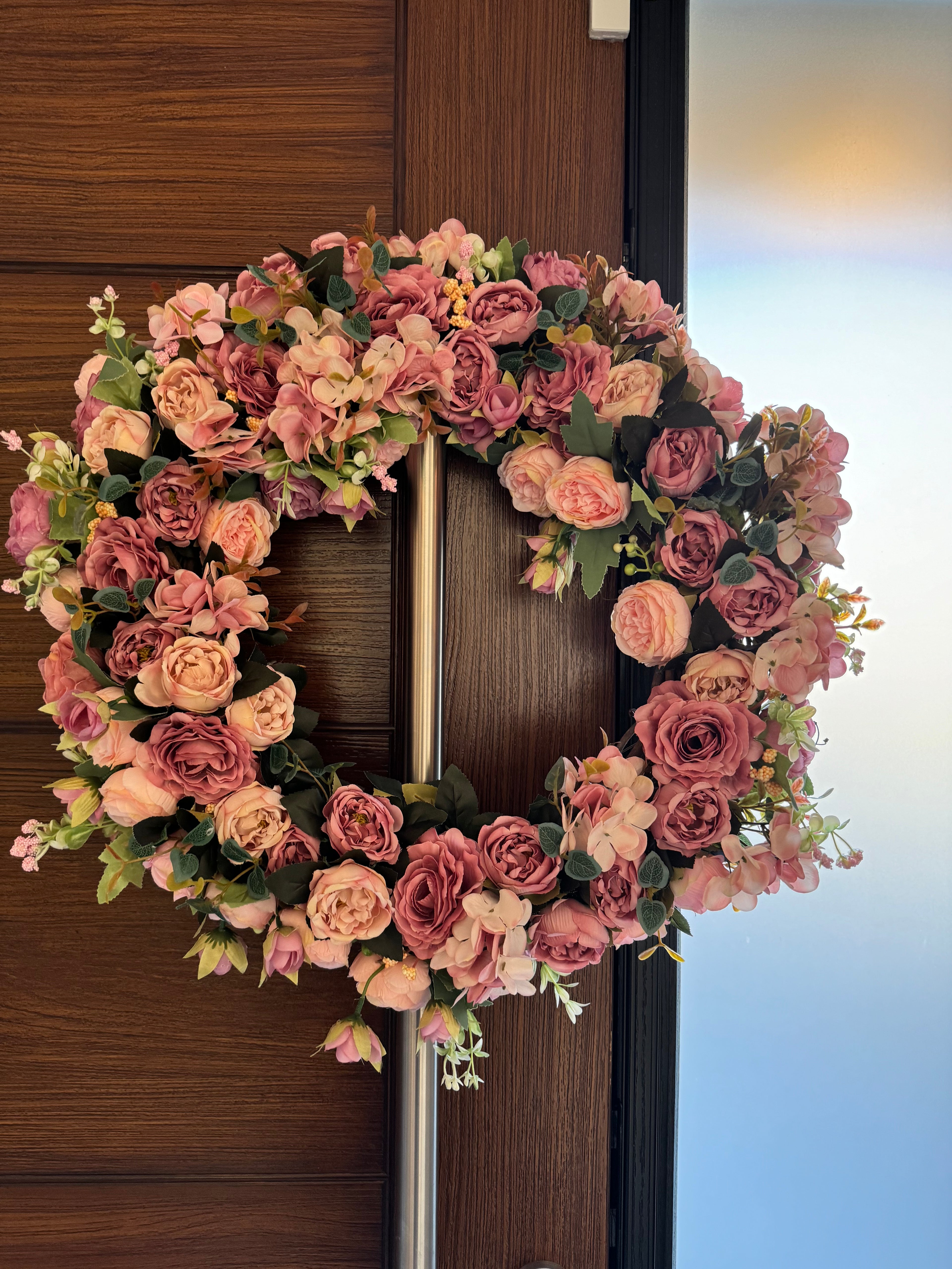 Pink Floral Wreath