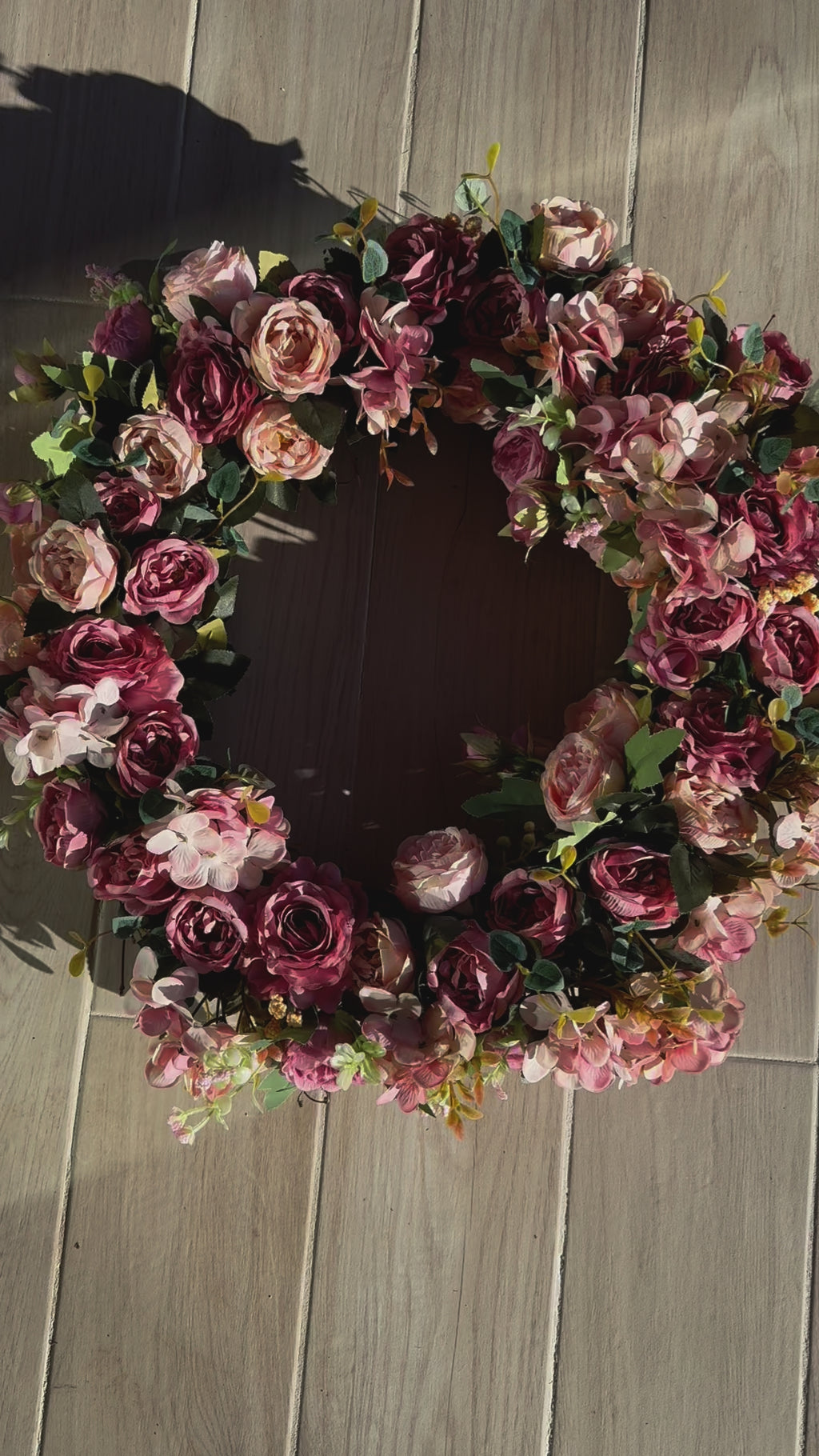 Pink Floral Wreath