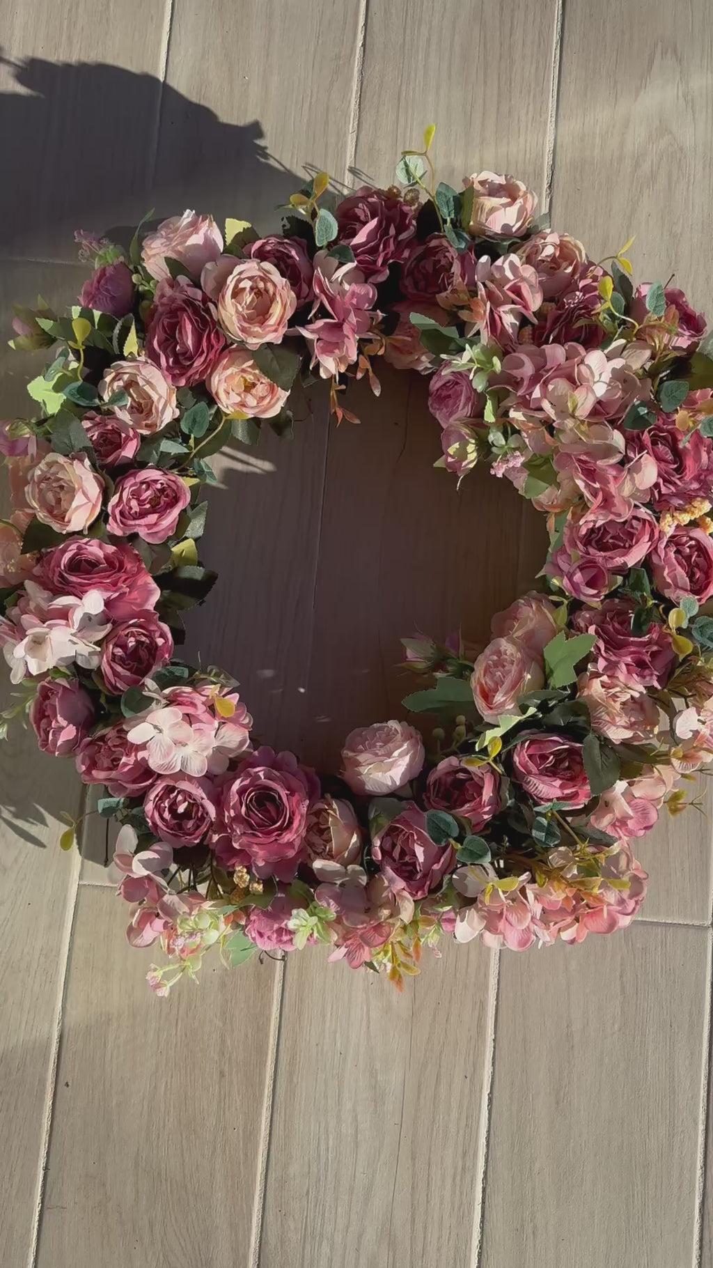Pink Floral Wreath