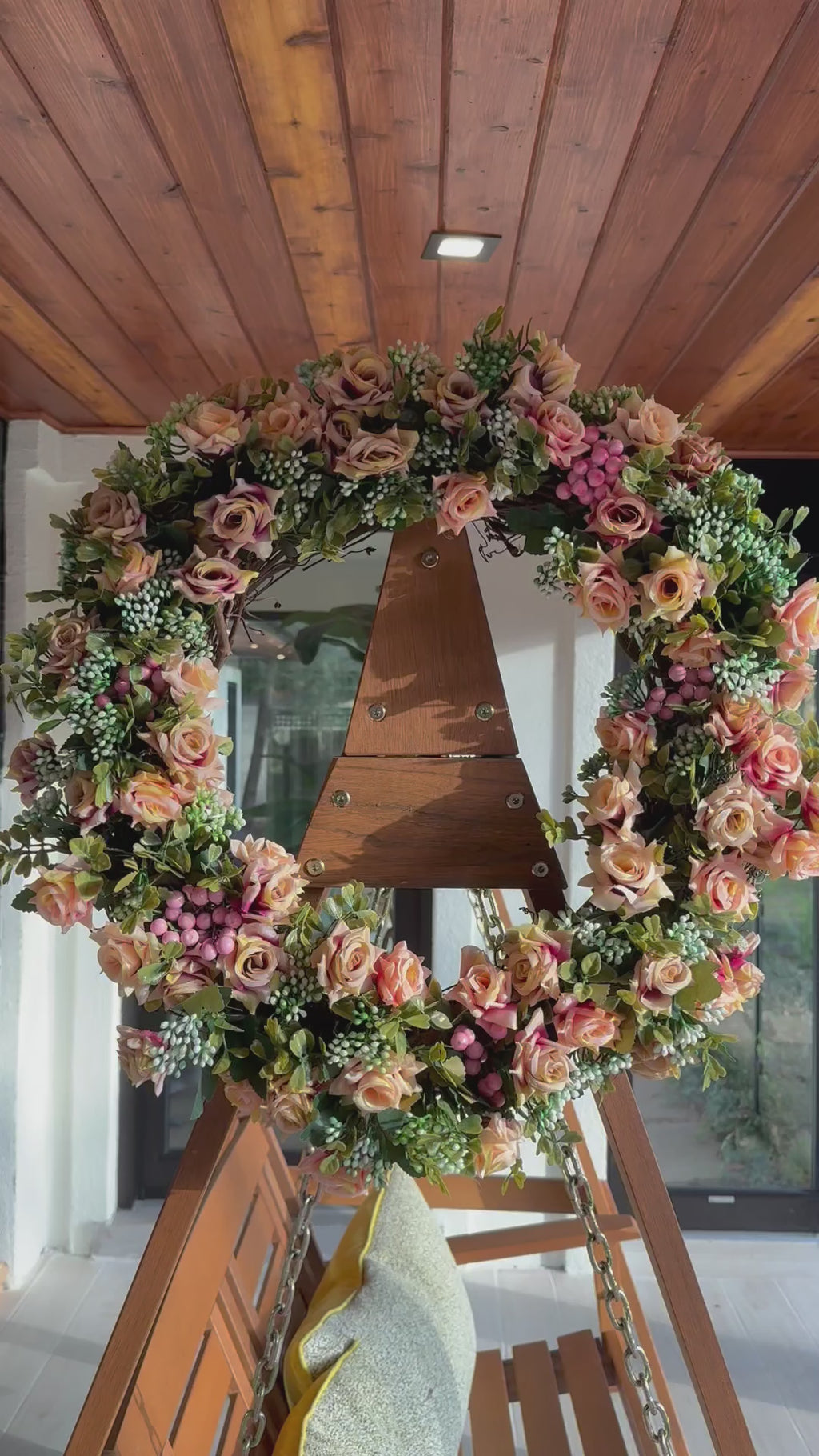 Peach and Pink Celebration Wreath